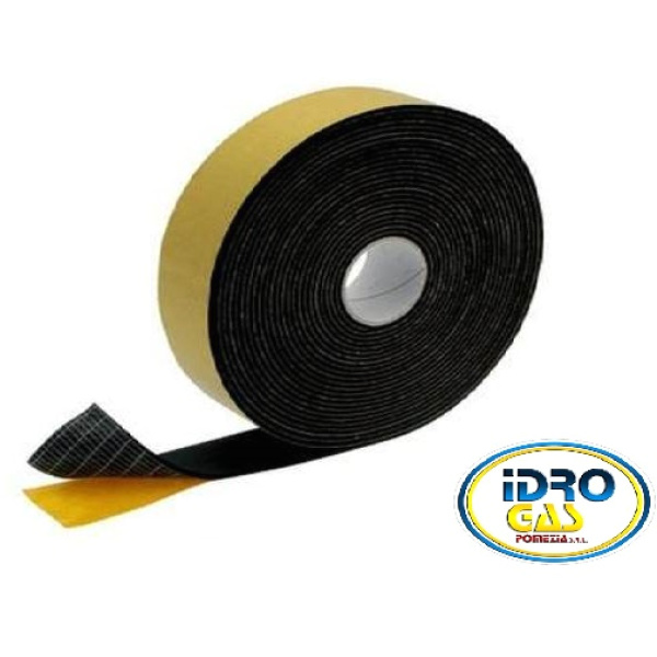 NASTRO ISOLANTE ADESIVO NERO 10mt SP. 3mm