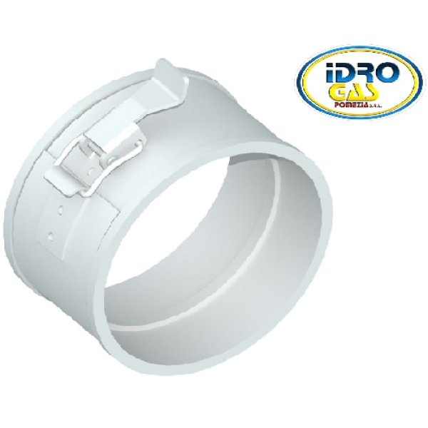 FASCETTA C/GUARNIZIONE D.80 TUBO FUMI