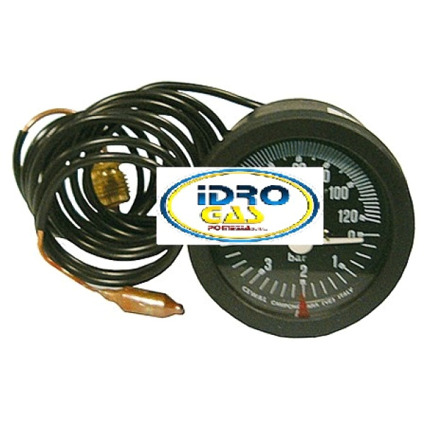 TERMOIDROMETRO D.60 0-120° 4BAR