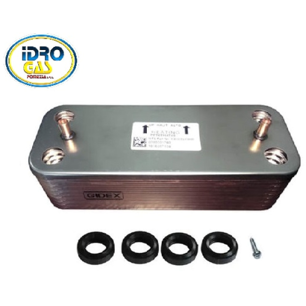 SCAMBIATORE SANITARIO 16 CON GUARNIZIONI E VITE FISSAGGIO