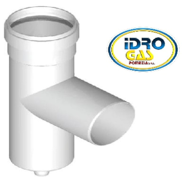 TEE PPS PER SCARICO CONDENSA D.80