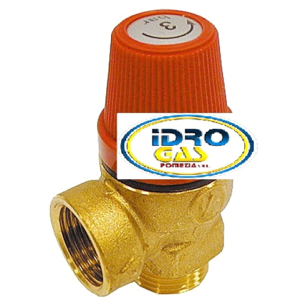 VALVOLA SICUREZZA 1/2M 3,5 BAR