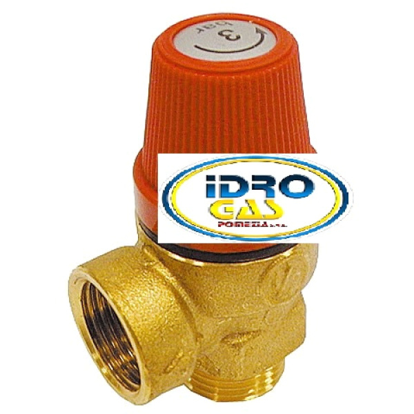 VALVOLA SICUREZZA 1/2 M 3BAR