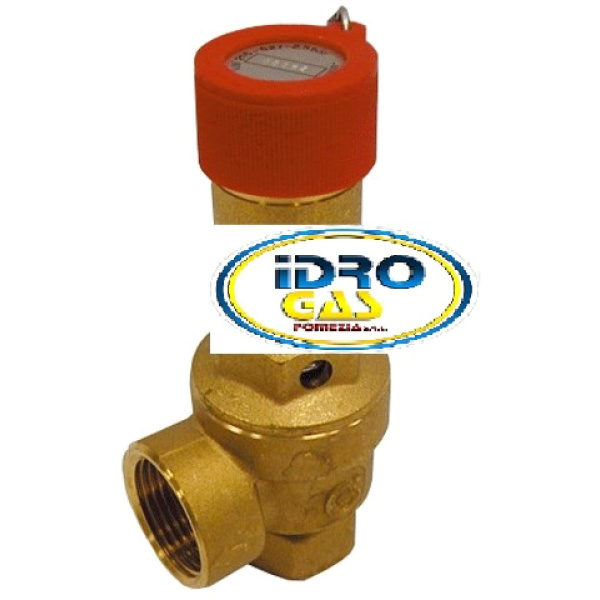 VALVOLA SICUREZZA OMOLOGATA ATT. 3/4  6 BAR