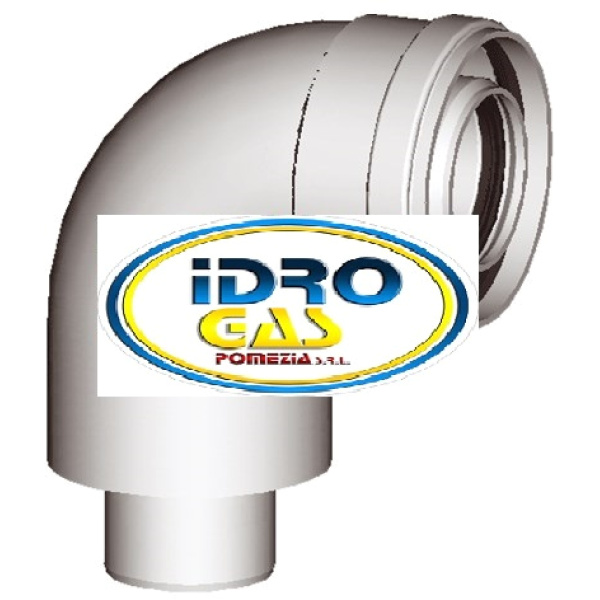 CURVA COASSIALE 60/100 SENZA FLANGIA CONDENSAZIONE