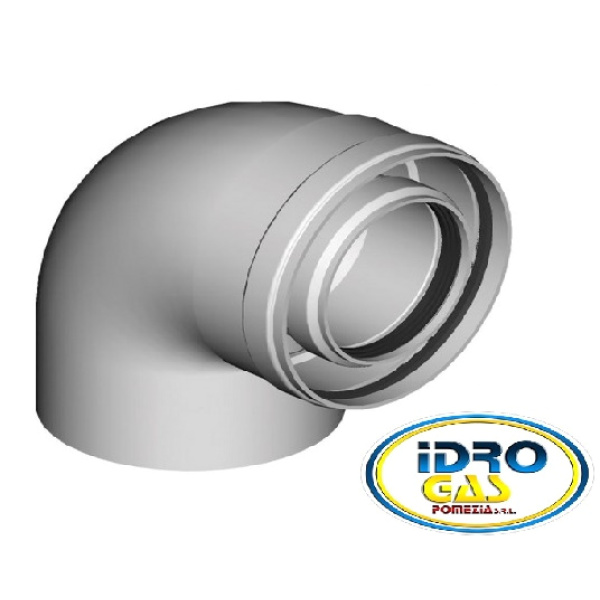 CURVA COASSIALE 60/100 CONDENSAZIONE LINEA