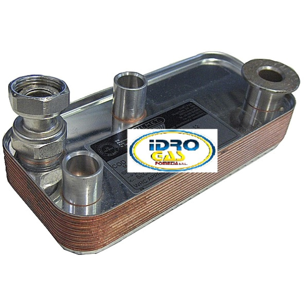 SCAMBIATORE SECONDARIO SANITARIO 12P C/FLANGIA JUNKERS